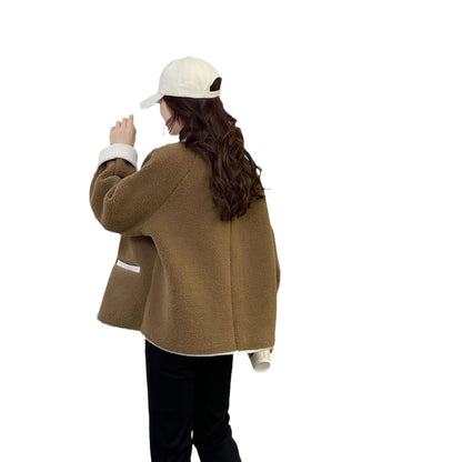 LuxeBlend Contrast Wool Coat
