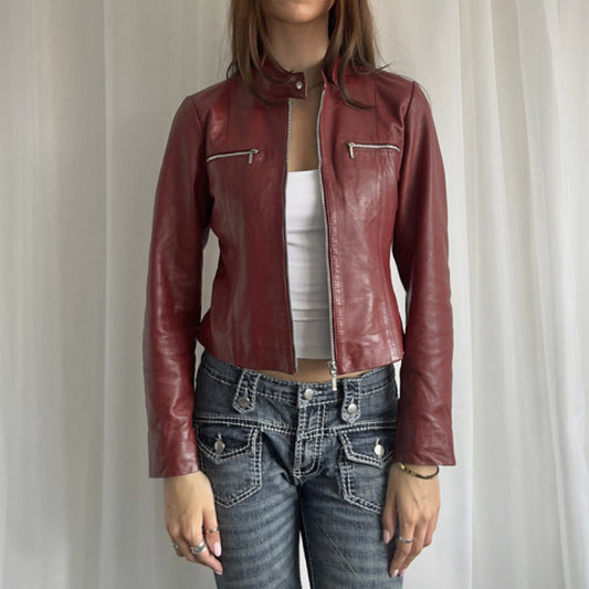 SleekEdge PU Leather Jacket