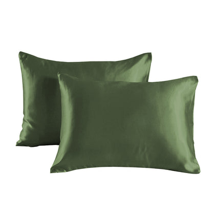Pillowcase Set Of 2 Pillow Cases For Hair And Skin, Pillow Covers With Envelope Closure, Similar To Silk Pillow Cases, Gifts For Women Men