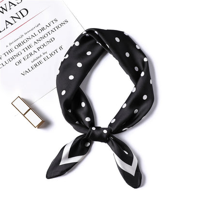 Fashion Polka Dot All-match Women's Professional Silk Scarf