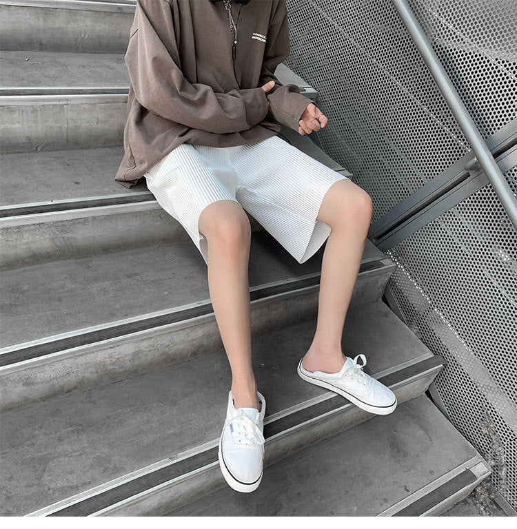 Men's Plus Size Summer Casual Loose Ice Silk Shorts