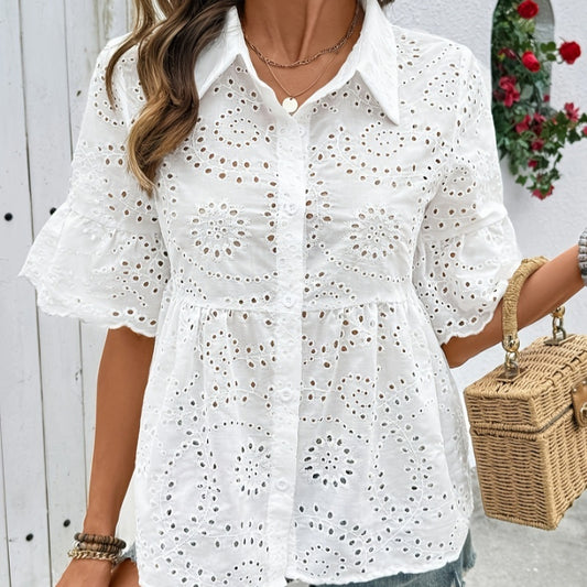 PetalMuse Embroidered Blouse