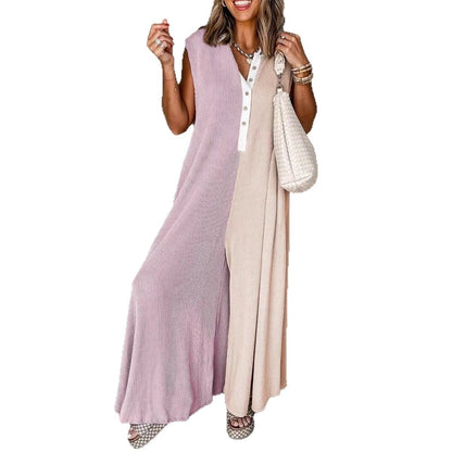 ChromaEase™ Colorblock Jumpsuit