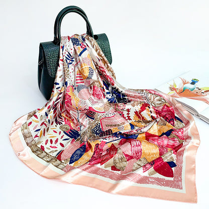 Silk Printed Scarf In Europe And America