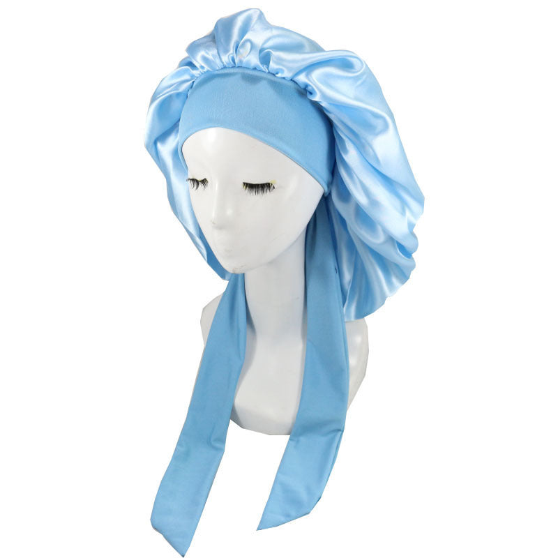 Lace-up Night Silk Home Hat Month