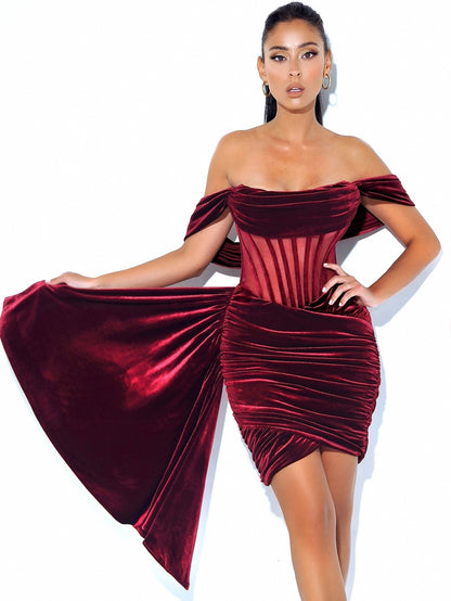 Velvet Temptress Gown