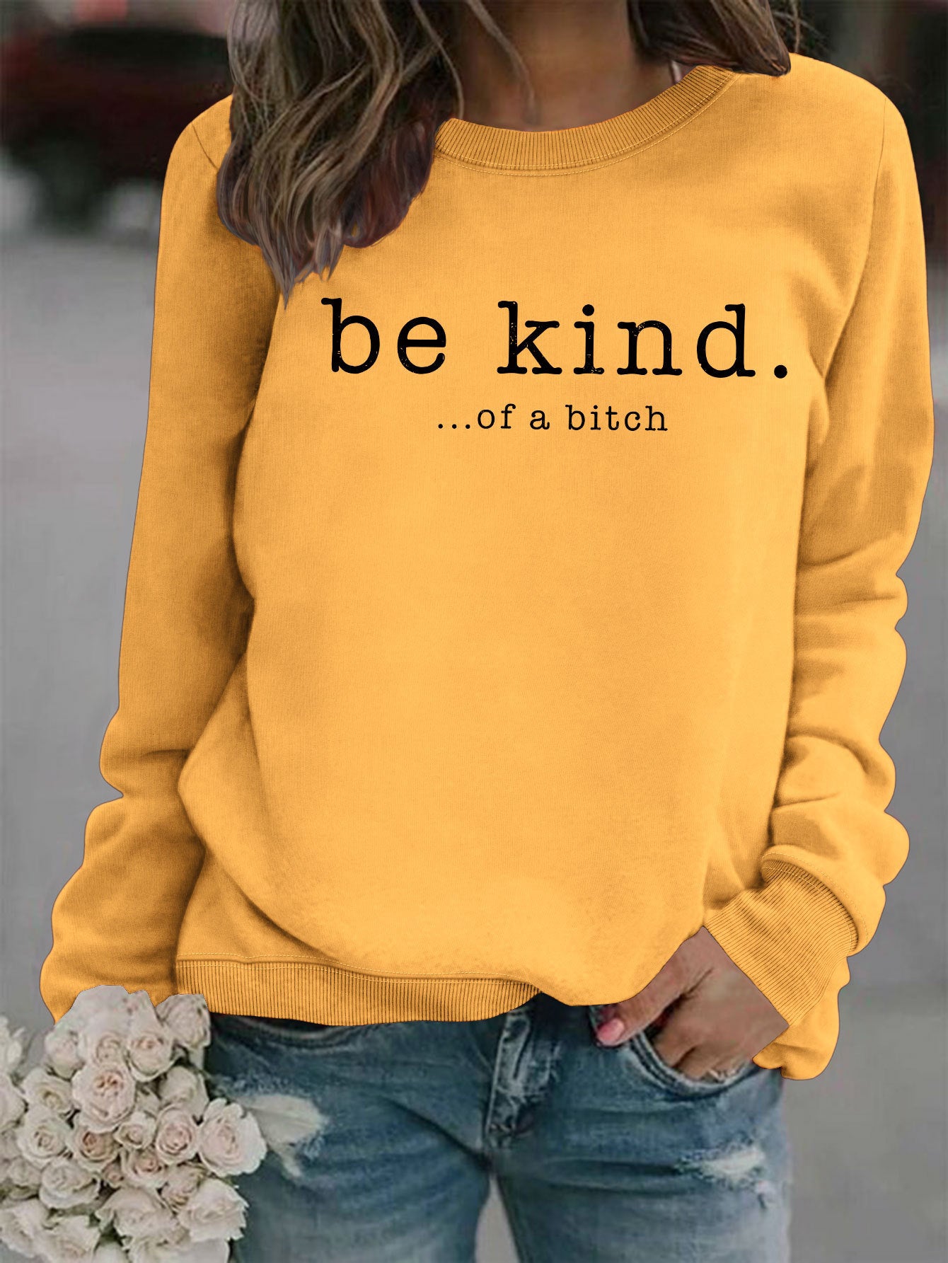 VoguePrint Round Neck Hoodie