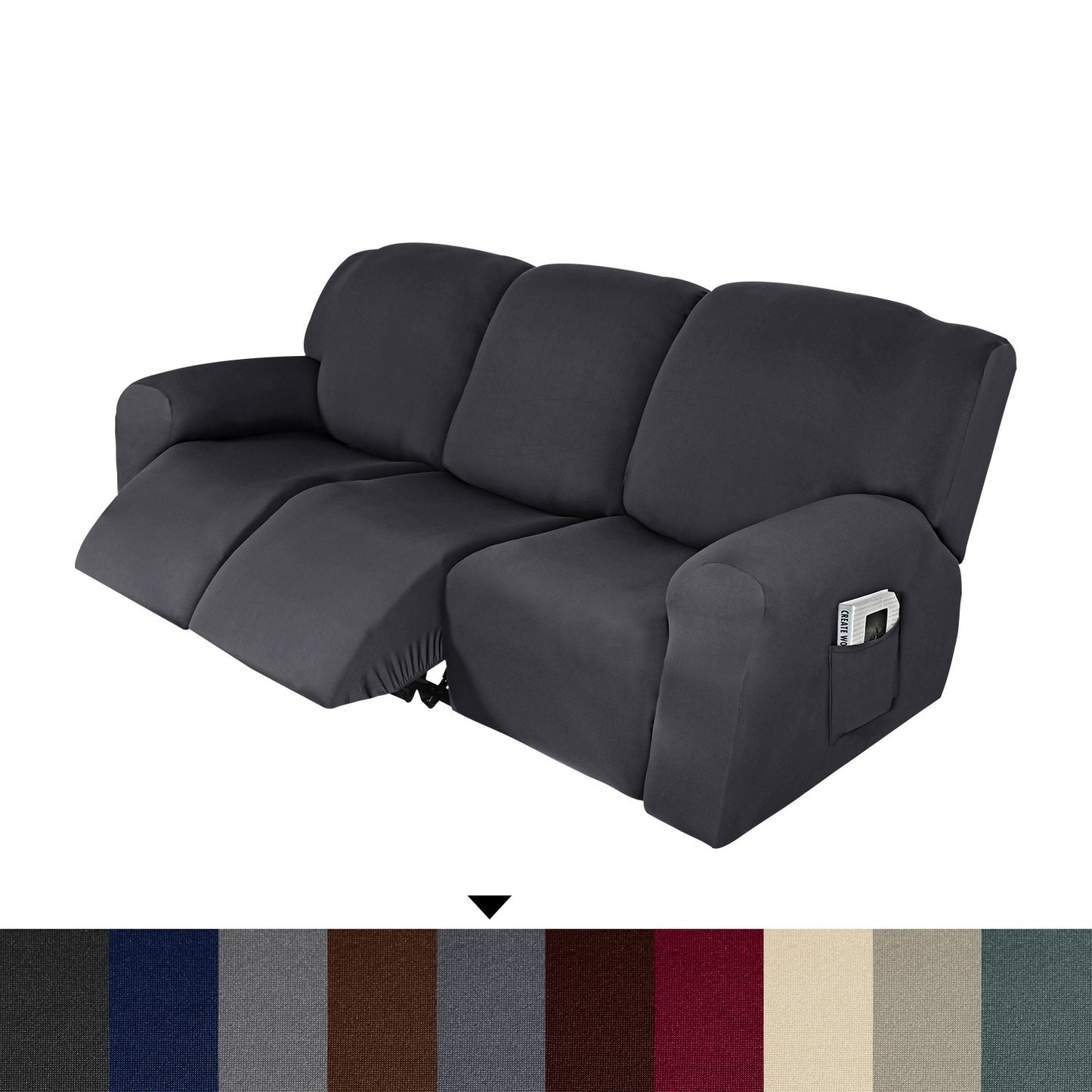 Household Milk Silk Recliner Sofa Cover