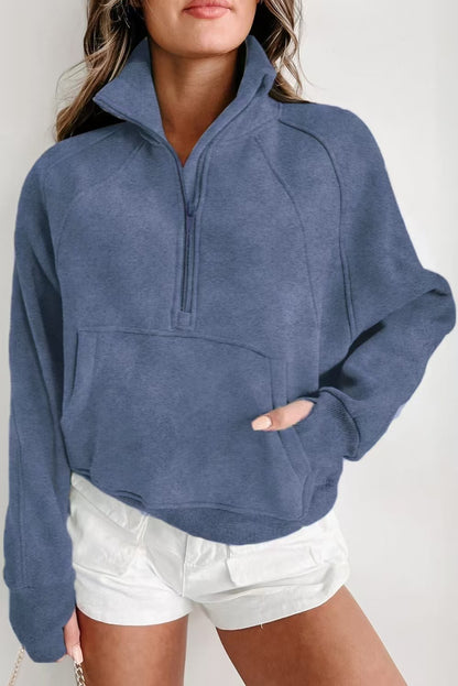 UrbanEase Stand Collar Hoodie