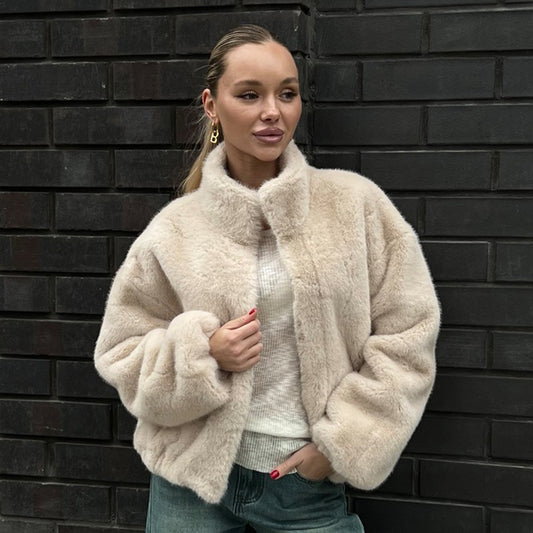: FrostEase™ Zipper Fur Jacket
