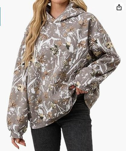 CamoCozy Oversized Wool Hoodie