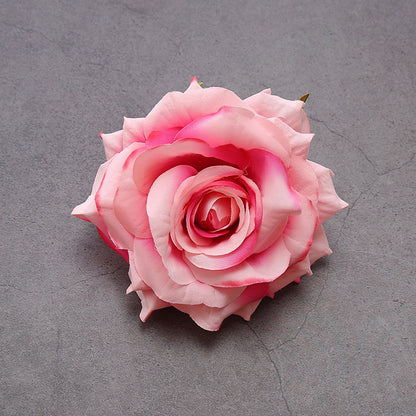 Cloth Silk Diy Material High-grade Simulation Curling Rose