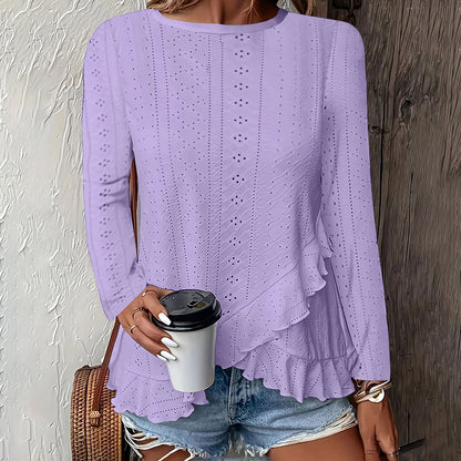 BreezeLace Ruffle Blouse