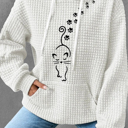 WaffleWeave Patchwork Hoodie