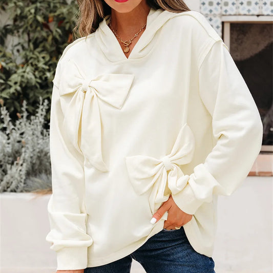 SnowCharm Bow Hoodie
