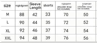 Spring Women's Summer Ice Silk Pajamas Five-piece Set