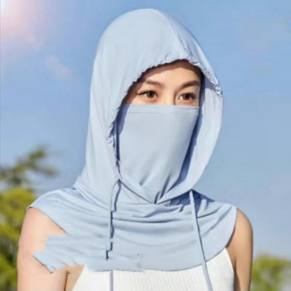 Sun Mask Men's Full Face Ice Silk Breathable mask