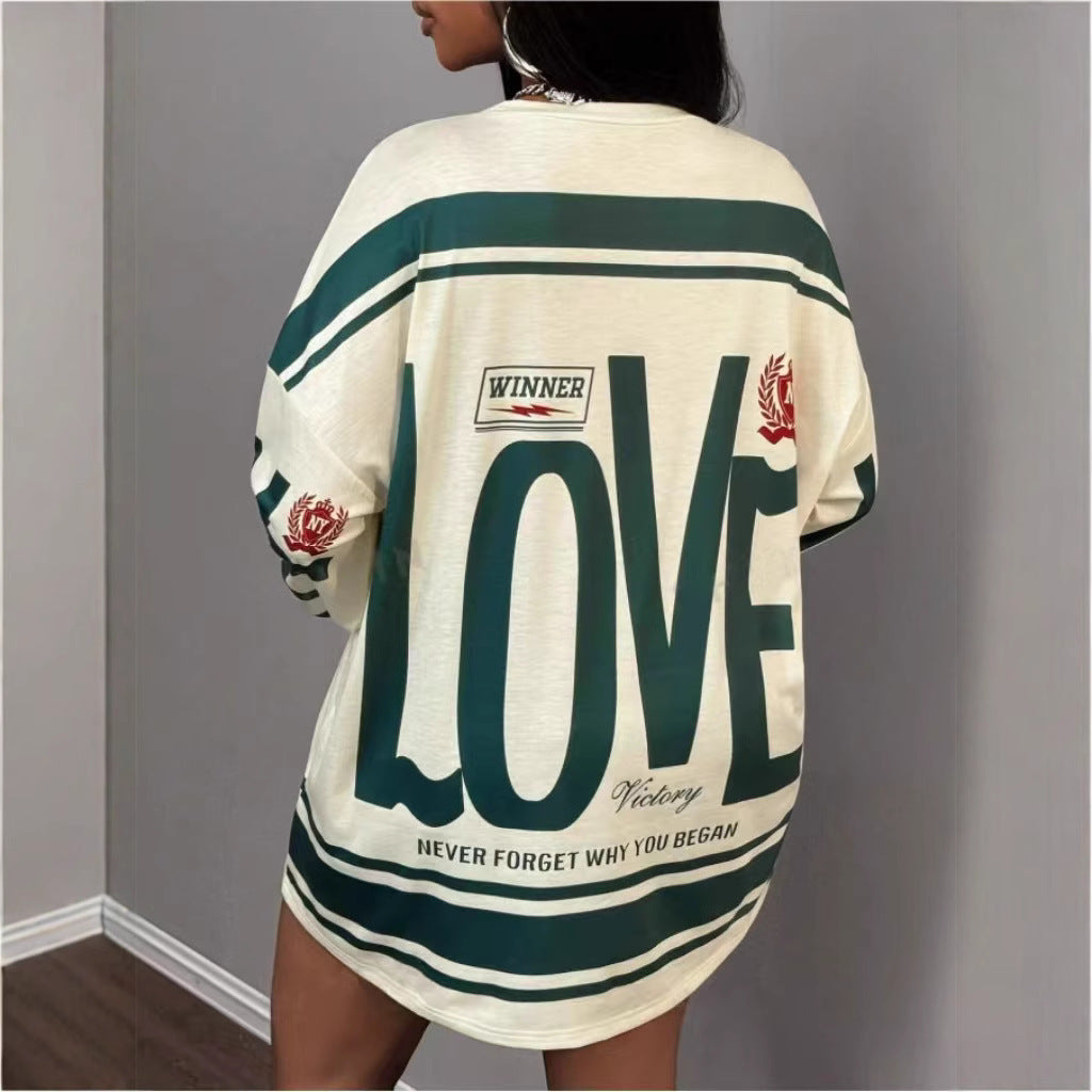 EaseMuse LetterGlow Lounge Tee