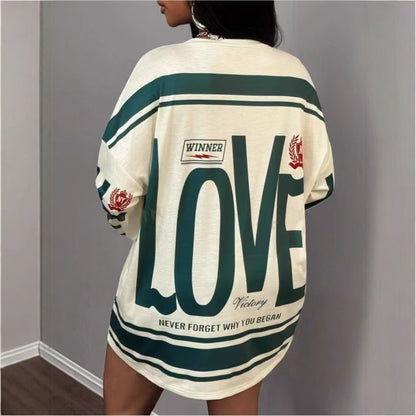 EaseMuse LetterGlow Lounge Tee
