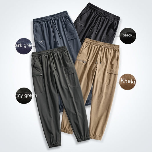 Summer Ice Silk Overalls Thin Breathable