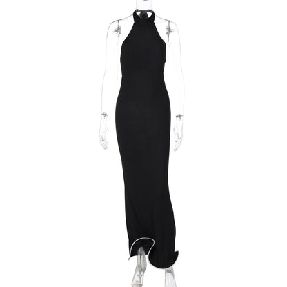 Venetian Flame Halter Dress