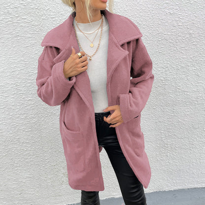 CozyReign Double-Sided Fleece Coat