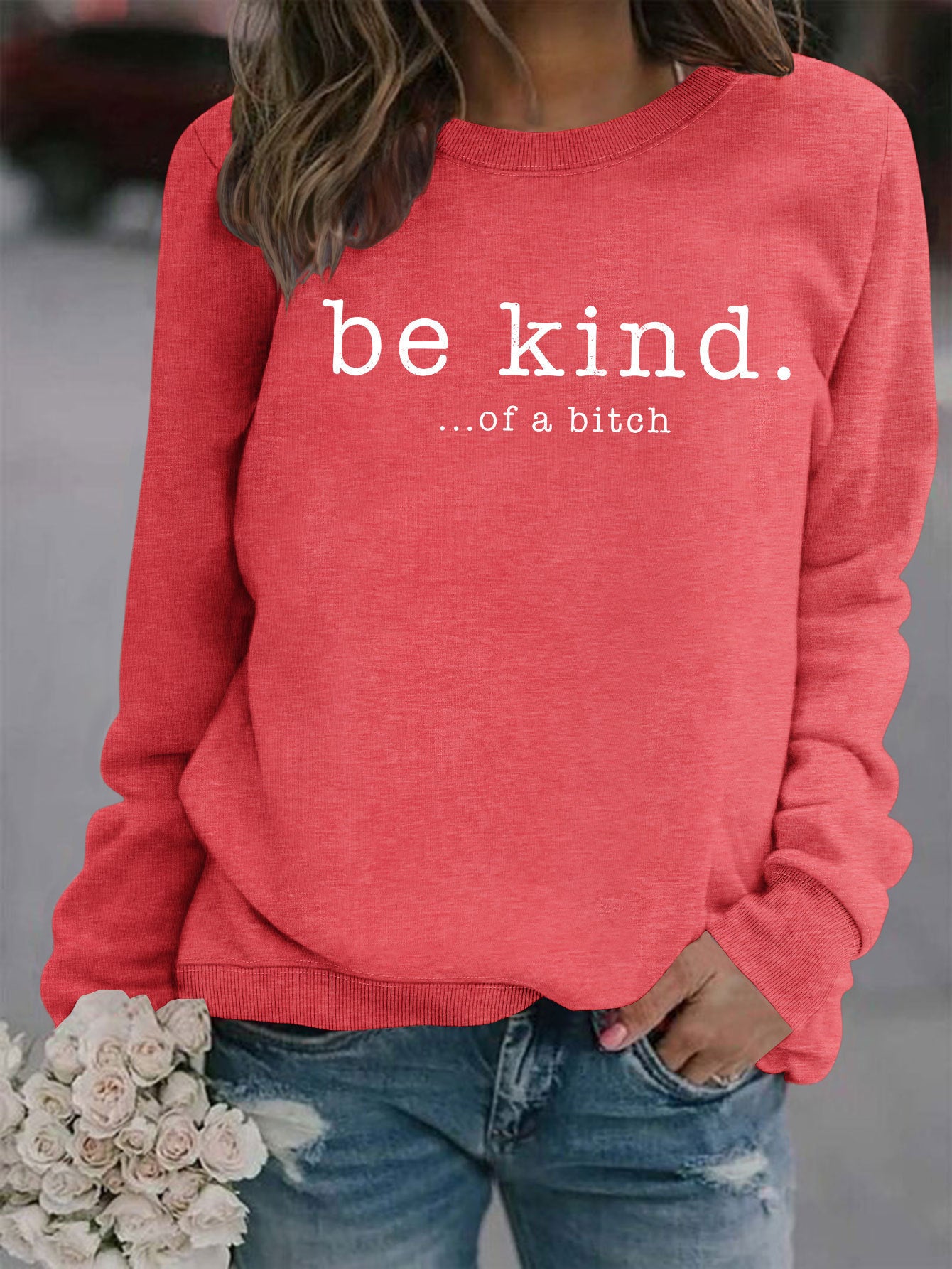 VoguePrint Round Neck Hoodie