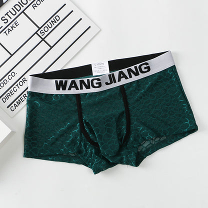 Men's Underwear Ice Silk Mesh Fabric Translucent Ice Silk