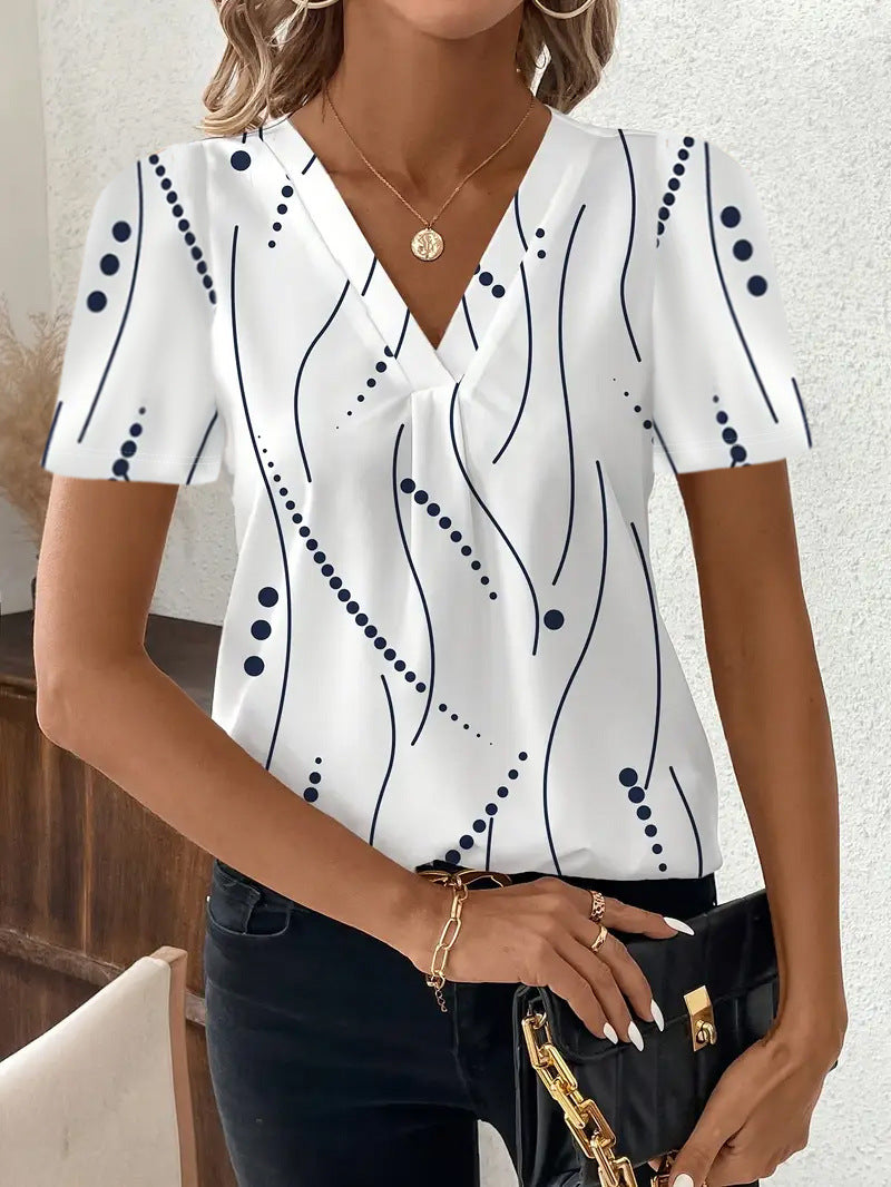 PrintMuse V-Neck Top