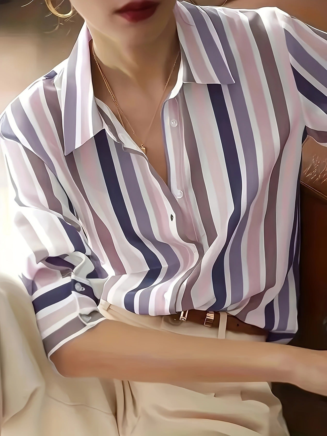 Elowyn StripeForm Shirt