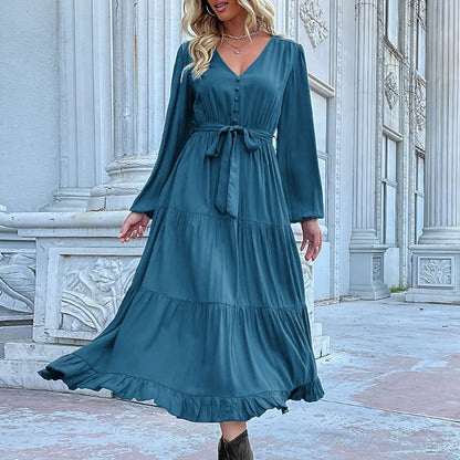 Elowen Drape Long Sleeve Dress