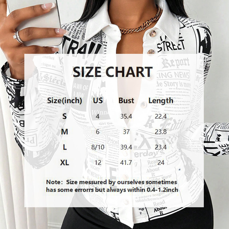 Printella Slim Placket Blouse