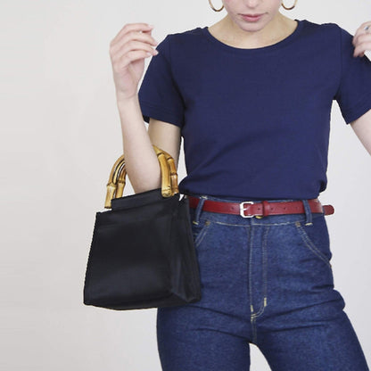 Fashionable Niche Silk Thick Bamboo Hand Bag