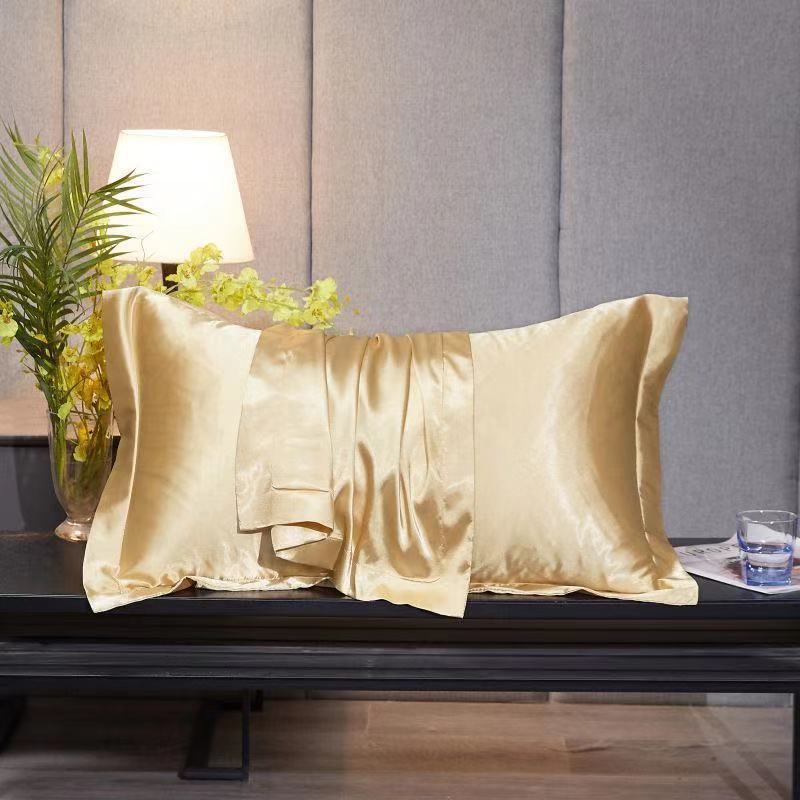 Single Double Household Simple Ice Silk Pillowcase