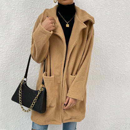 CozyReign Double-Sided Fleece Coat