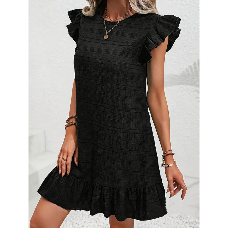 LunaFlow Ruffle Dress