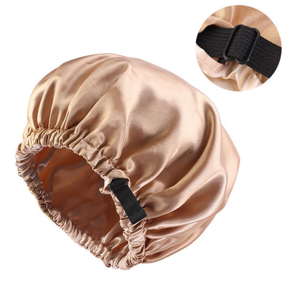 Invisible Flat Adjustment Buckle Simulated Silk Double Layer Round