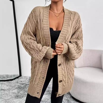 Velmira Button Knit Coat