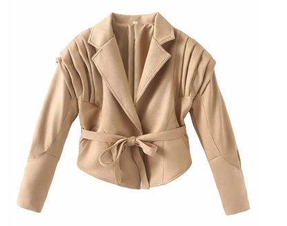 VintageEdge Faux Leather Coat