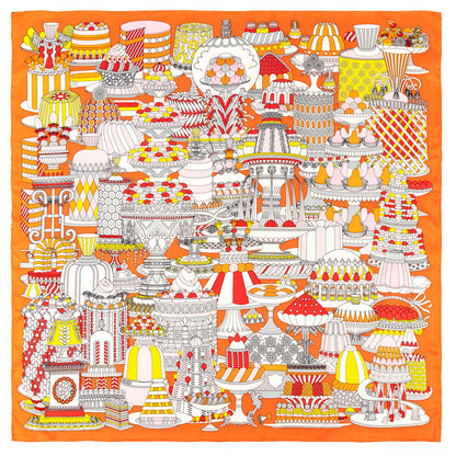 Women's Hand Rolled Printed Silk Scarf