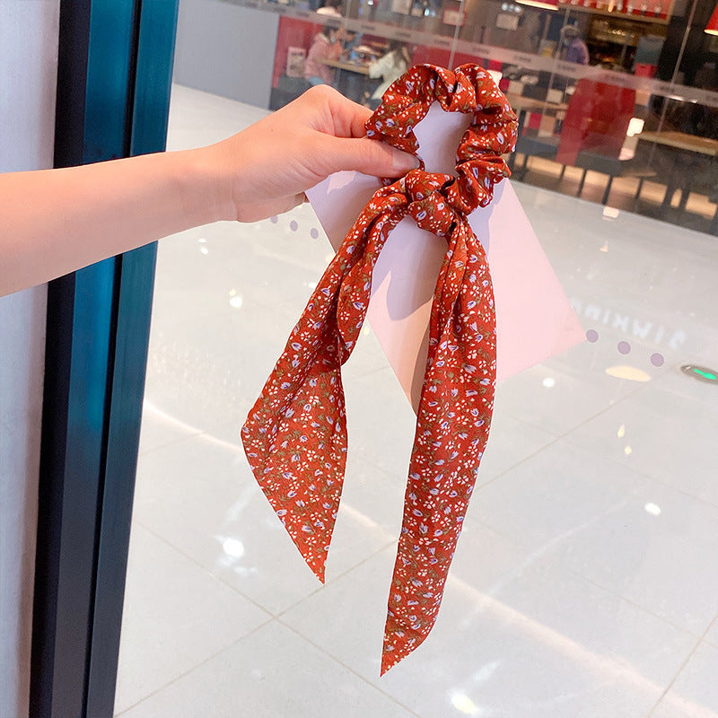 Silk Scarf Headband Women's Summer Turban Spring Tie Hair Accessories