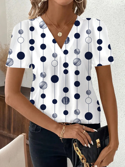 PrintMuse V-Neck Top