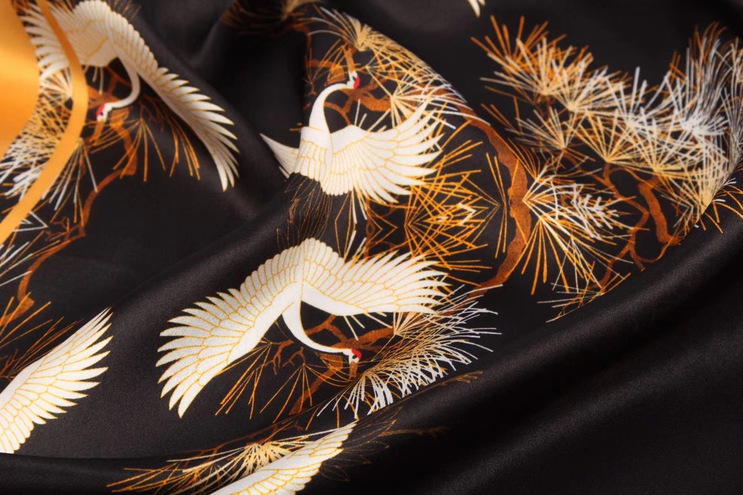 Silk Scarf Plain Crepe Satin Digital Printing