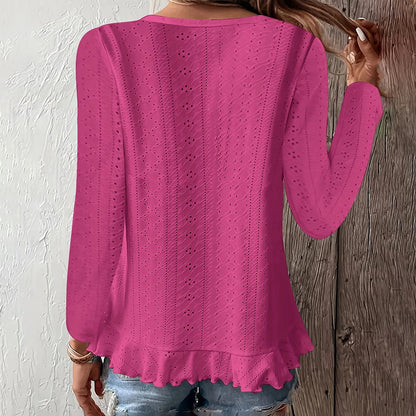 BreezeLace Ruffle Blouse