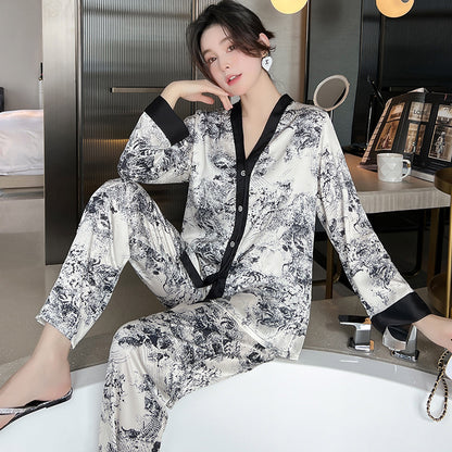 Women's Fashion Casual Simulation Silk Home Wear