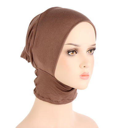 Solid Color Elastic Silk Cotton Four Season Pullover Hat