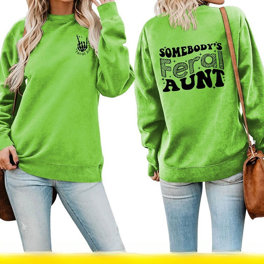 Aurevia Casual Print Sweatshirt