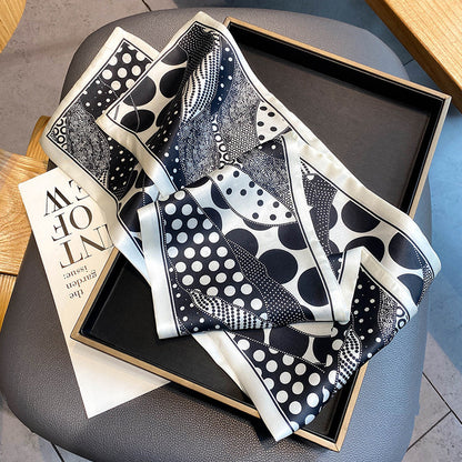 Women's Imitation Silk Scarf Fashion Personality