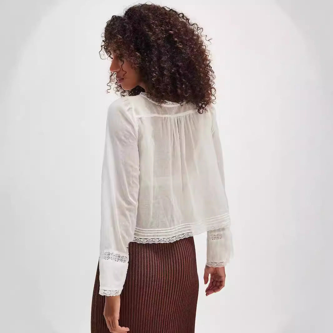 Celestine Lace Collar Blouse