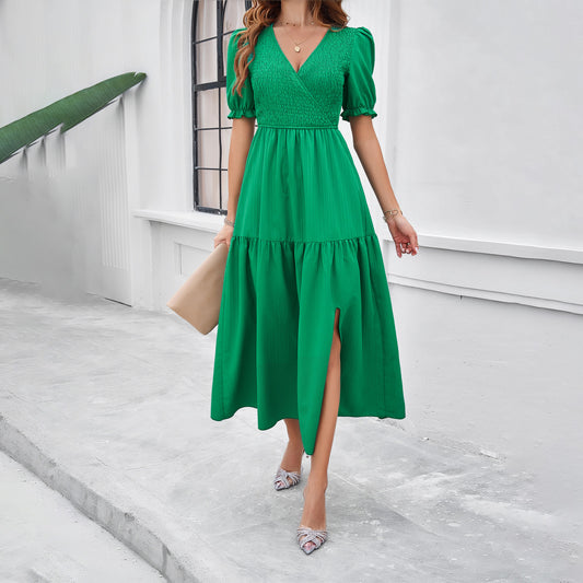 Coastline Drift High-Waist Dress
